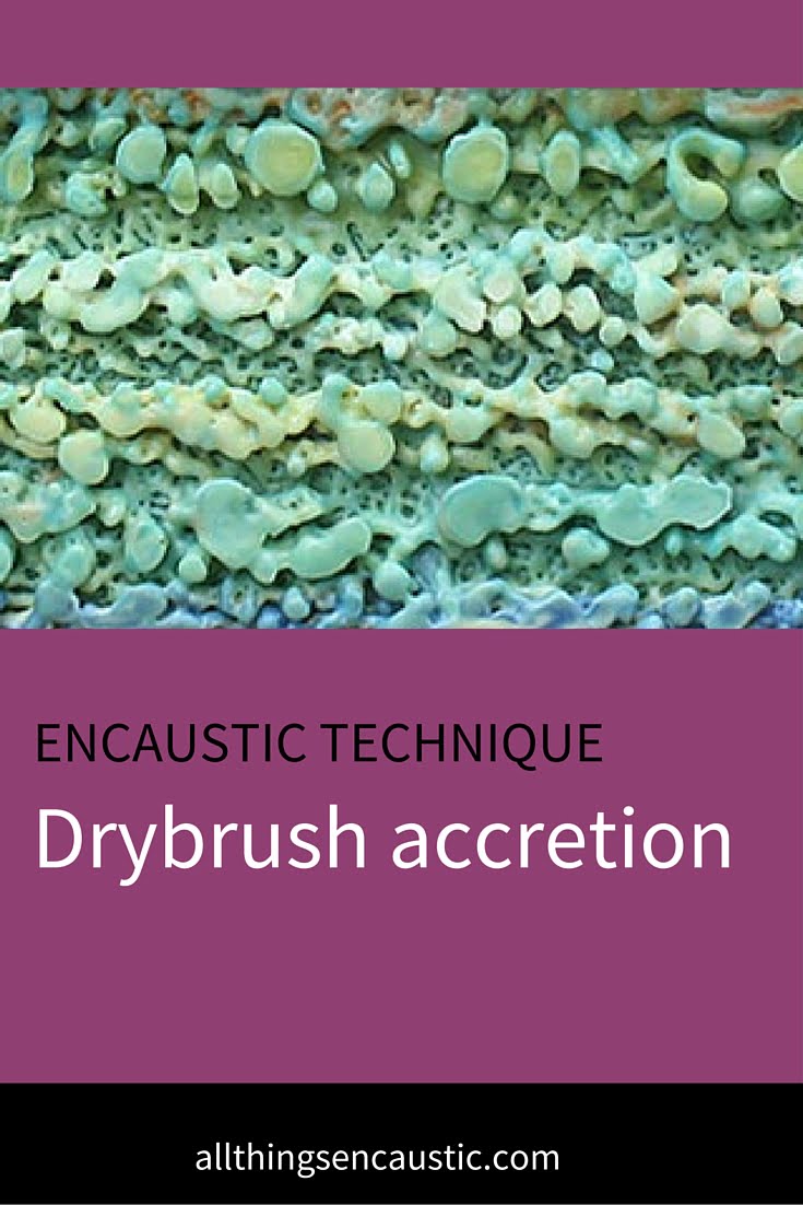 Technique to build up texture in an encaustic painting