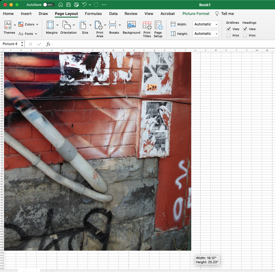 captura de pantalla de excel